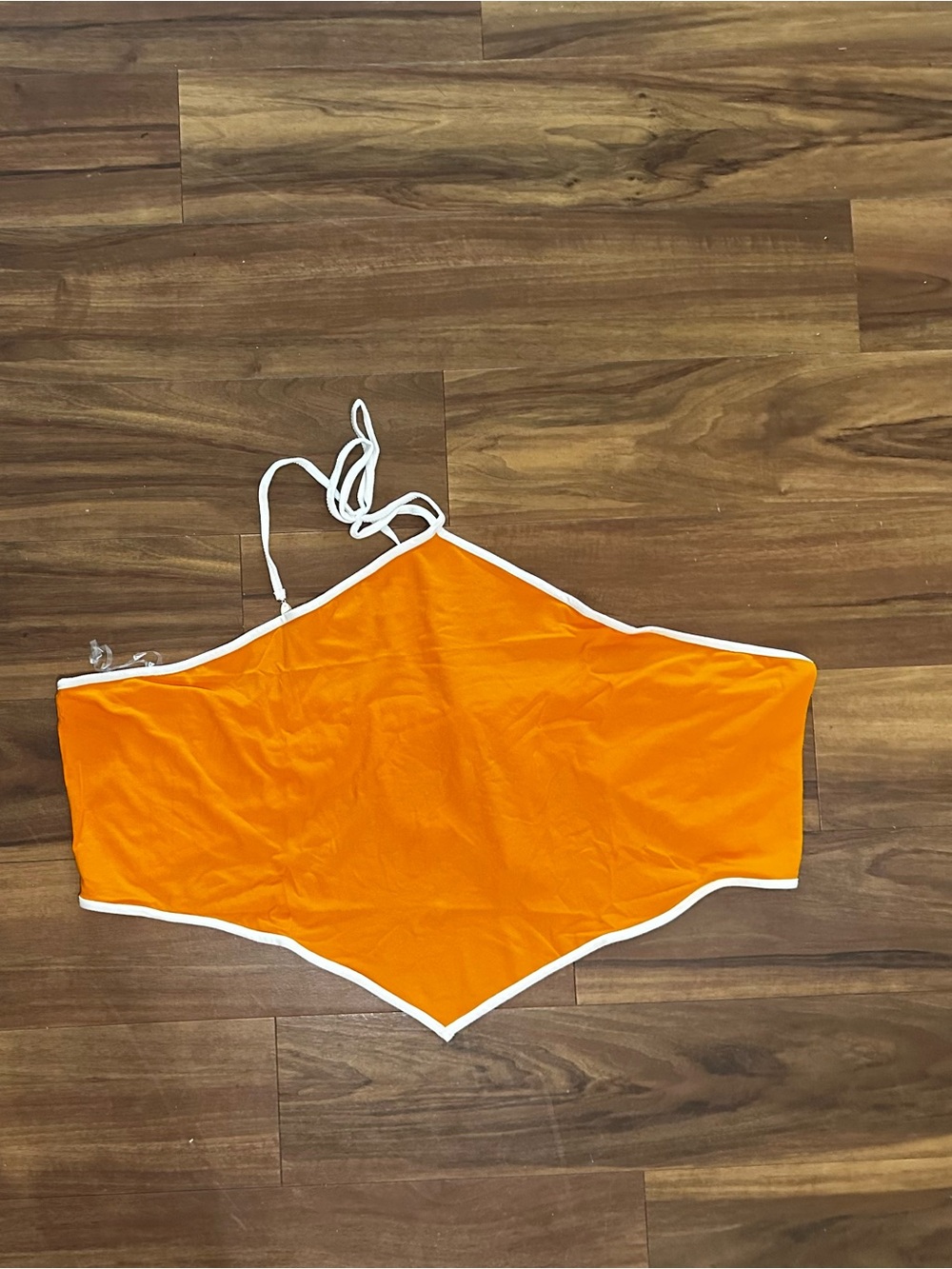 wild fable Orange Swim Coverup with White Trim